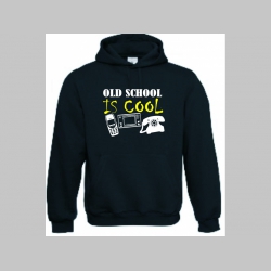 Old School is Cool mikina s kapucou stiahnutelnou šnúrkami a klokankovým vreckom vpredu 
